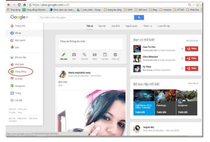 Cách SEO hiệu quả trên trang cộng đồng Google +